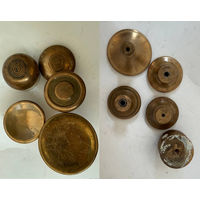 Тяжелые, старые дверные/мебельные ручки Латунь/бронза Цена за 1