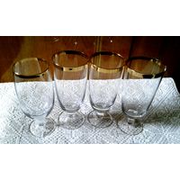 Фужеры с  ,,позолотой'' СССР 4шт.