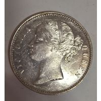 С рубля без мц! 1 рупия 1840 британская Индия! В блеске! Сер-на 19 века!