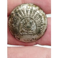 Пуговица кадетский корпус. Серебрение.