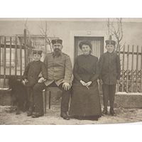 Фото ПМВ  Боец с семьёй .Оригинал