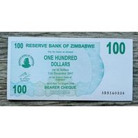 Werty71 Зимбабве 100 долларов 2006 UNC банкнота
