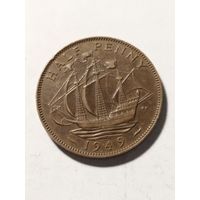 Великобритания 1/2 пенни 1949