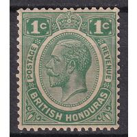 72.BrKCI. Великобритания. Колонии. Британский Гондурас. Стандарт. Георг V. 1929 г. 1C. Mi.#89.(*описание).