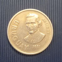 Уругвай 10 новых песо 1981 год Хосе Артигас