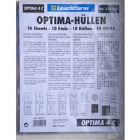 Листы для банкнот на 4 ячейки Leuchtturm Optima 4C. Пачка 10 шт. Германия