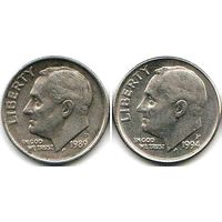 США дайм 1989 P, 1994 P - на выбор
