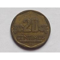 Перу 20 сентимо 2004 г.
