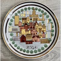 Тарелка настенная Рига 1970-80годы RPR -Riga