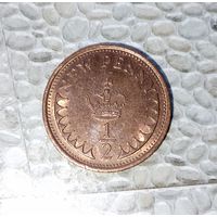 1/2 нового пенни 1980 года Великобритания. Королева Елизавета 2. UNC!