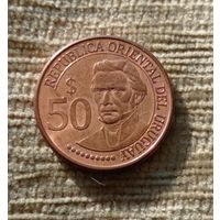 Werty71 Уругвай 50 песо 2011 200 летие борьбы за независимость