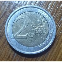 Италия, 2 евро 2012 года, 10 лет евро наличными