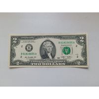 2 доллара США. 2009 год. Нью-Йорк.