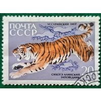 СССР 1970. Фауна. Уссурийский тигр. Марка из серии