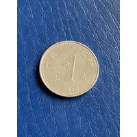 Китай 1 юань 2019