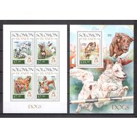Соломоновы острова 2013 Фауна домашние собаки - 1 лист + 1 блок MNH**
