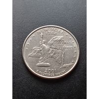США  25 центов 2001 г. Р - Нью Йорк