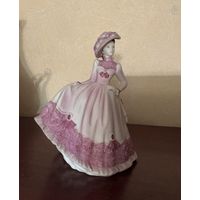 Статуэтка Дама в розовом Jill  Beau Monde  Coalport Англия винтаж