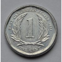 Восточные Карибы, 1 цент 2011 г.
