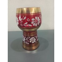 Ваза из красного стекла, 80е годы. Не дорого!!!