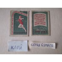 Спичечные этикетки ф.Борисов. Физкультура в БССР. 1961 год