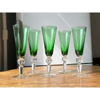 Бокалы цветное стекло винтаж набор