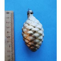 Ёлочная игрушка из СССР. Шишка.