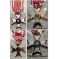 "Крест Возрождения 1944 г". Эмаль, бронза, с лентой.