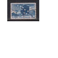 США-1959, (Мих.743), гаш., Аляска, Карта(одиночка)