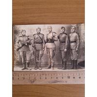 Фото, бойцы РККА с оружием.