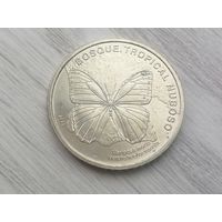 Коста- Рика. бабочка чек. блеск с рубля
