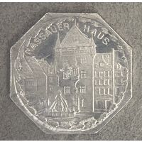 Германия Нюрнберг нотгельд 20 пфеннигов 1919 . Дом Нассауэра. трамвайный жетон