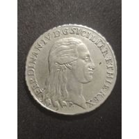 Италия. Наполи Фердинанд IV. Пиастра (120 Гран) 1796г. R
