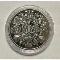 Украина 5 гривен 2024 года (Орьнек. Крымскотатарский орнамент)