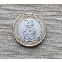 Werty71 Ямайка 20 долларов 2001 биметалл