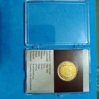 100 марок(1957г.) в позолоте(24ktAu) Расспродажа! Смотрите и другие мои лоты!!