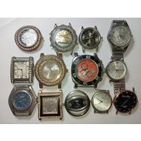 Сборный лот часов разных брендов . С рубля .
