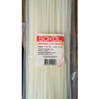 Кабельный хомут нейлон белый 5х450 (100шт)