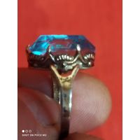 Кольцо с камнем, Серебро,875, СССР, без Минимальной цены