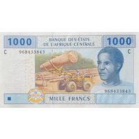 Werty71 Чад 1000 франков 2002 UNC банкнота литера С