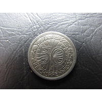 Германия. 50 пфеннигов. 1927A. С 20 копеек. Распродажа коллекции. Смотрите другие лоты.