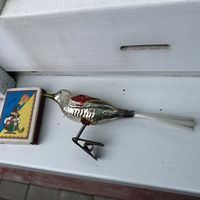 Елочная игрушка ГДР 5. Птичка