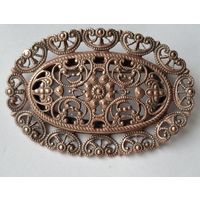 Странинная брошь. Крупная. Ажурная. 50-е годы