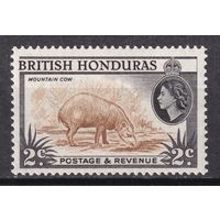 73.BrKCI. Великобритания. Колонии. Британский Гондурас. Местные мотивы. Елизавета II. 1961 г. 2C. Mi.#142D.