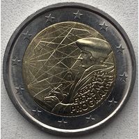 Италия 2 евро 2022 г. 35 лет программы Эразмус (Erasmus)
