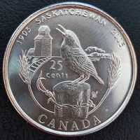 Канада 25 цент 2005 100 лет провинции Саскачеван (1.6.10).