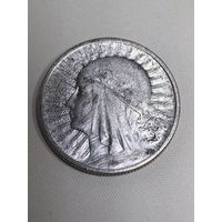 2 злотых 1933  год.  Польша,