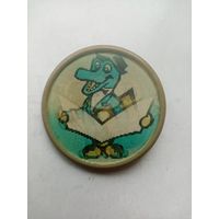 ЗНАЧОК КРАКАДИЛ ГЕНА И ЧЕБУРАШКА (ПЕРЕХОДНОЙ)