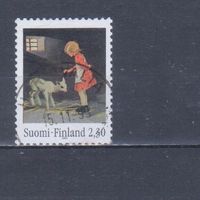 [1527] Финляндия 1993. Культура.Искусство. Живопись.Иллюстрация. Гашеная марка.