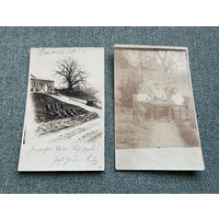 Фотооткрытки 1 Мировая война / Немецкие солдаты и офицеры на позициях и на отдыхе, подписана 16.05.1918